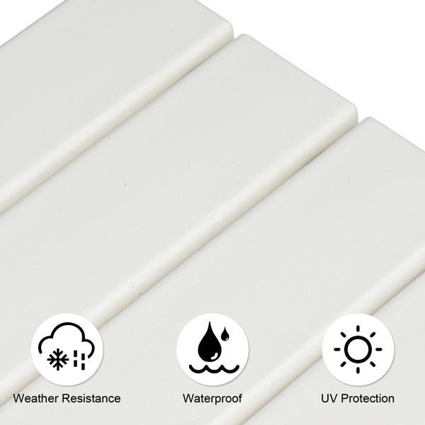 White Outdoor Side Table – Weather - Resistant Poly Lumber Patio End Table - goosavvy.com
