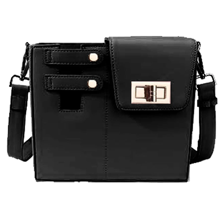 Women's Portable Water Bottle Carrier Bag with Handle Slot – Stylish Crossbody Purse & Drink Holder - goosavvy.com