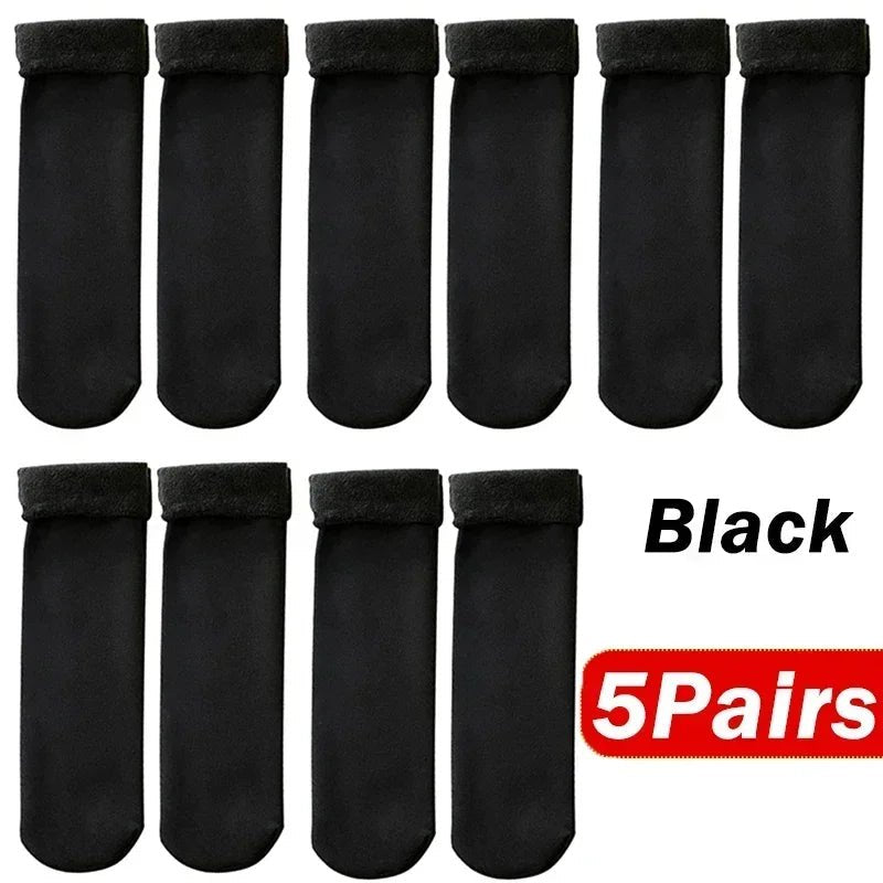 🧦 Women’s Ultra - Thick Thermal Velvet Socks – Plush - Lined Winter Floor & Snow Socks - goosavvy.com