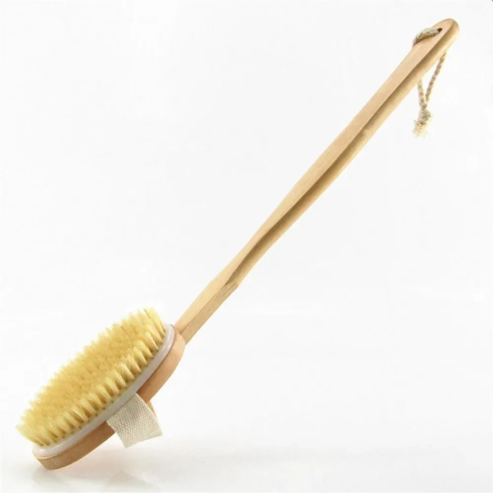 Wooden Body Brush with Detachable Long Handle - goosavvy.com