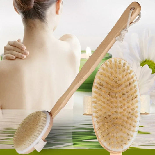 Wooden Body Brush with Detachable Long Handle - goosavvy.com