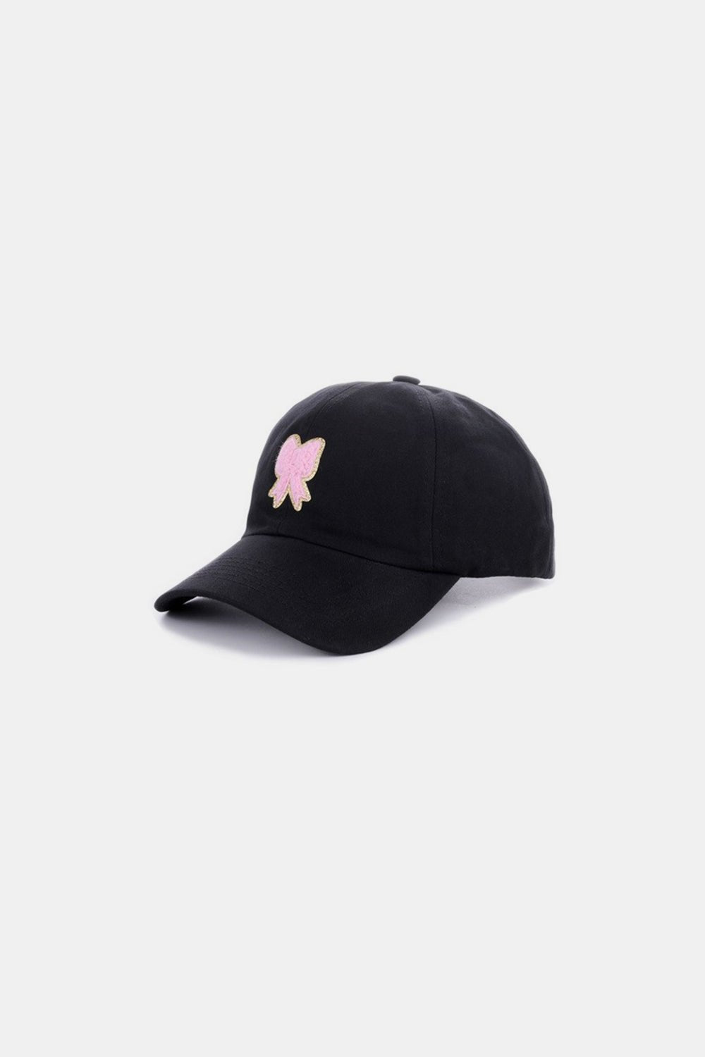Zenana Ribbon Bow Chenille Patch Baseball Cap - goosavvy.com