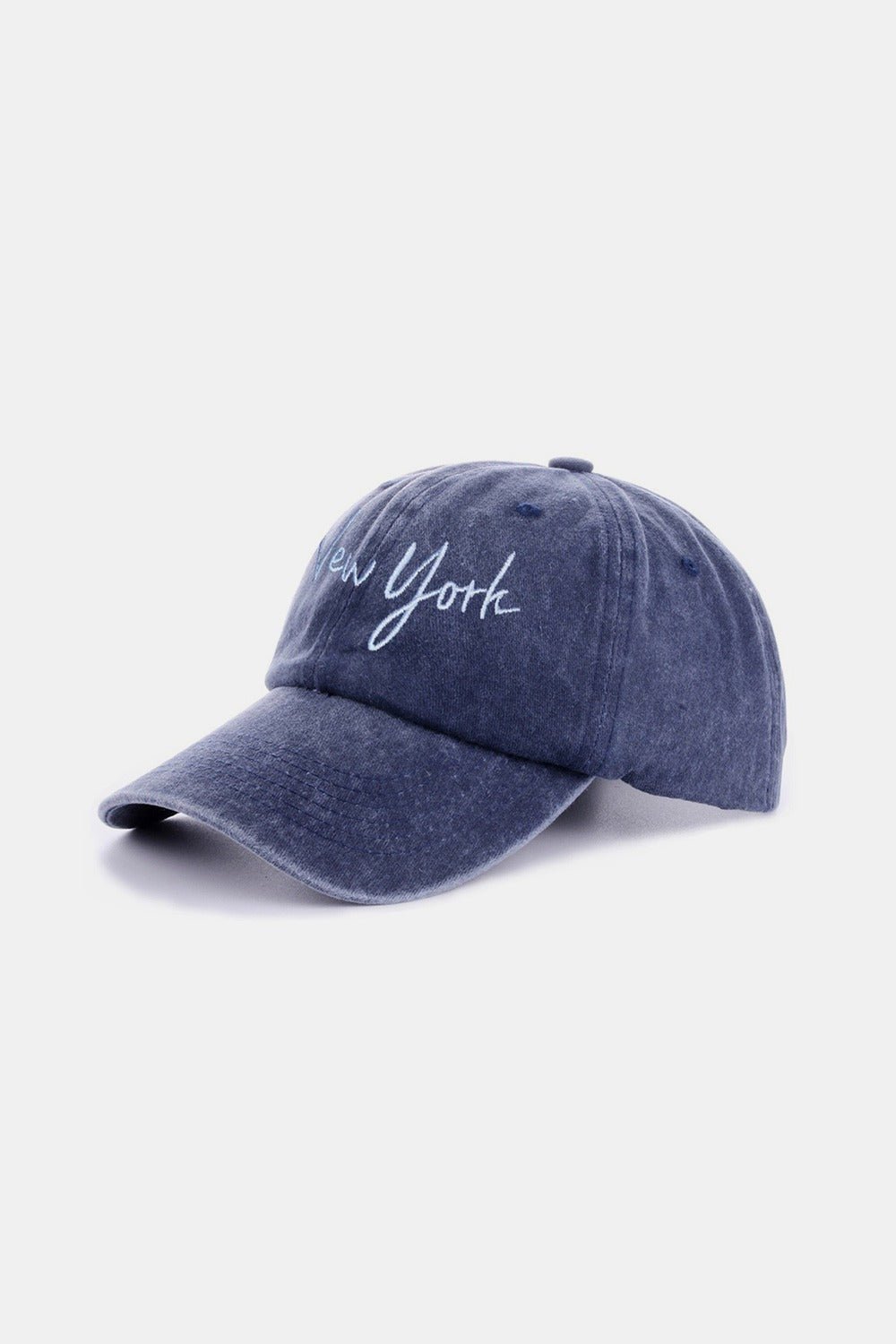 Zenana Washed Embroidered City Baseball Cap - goosavvy.com