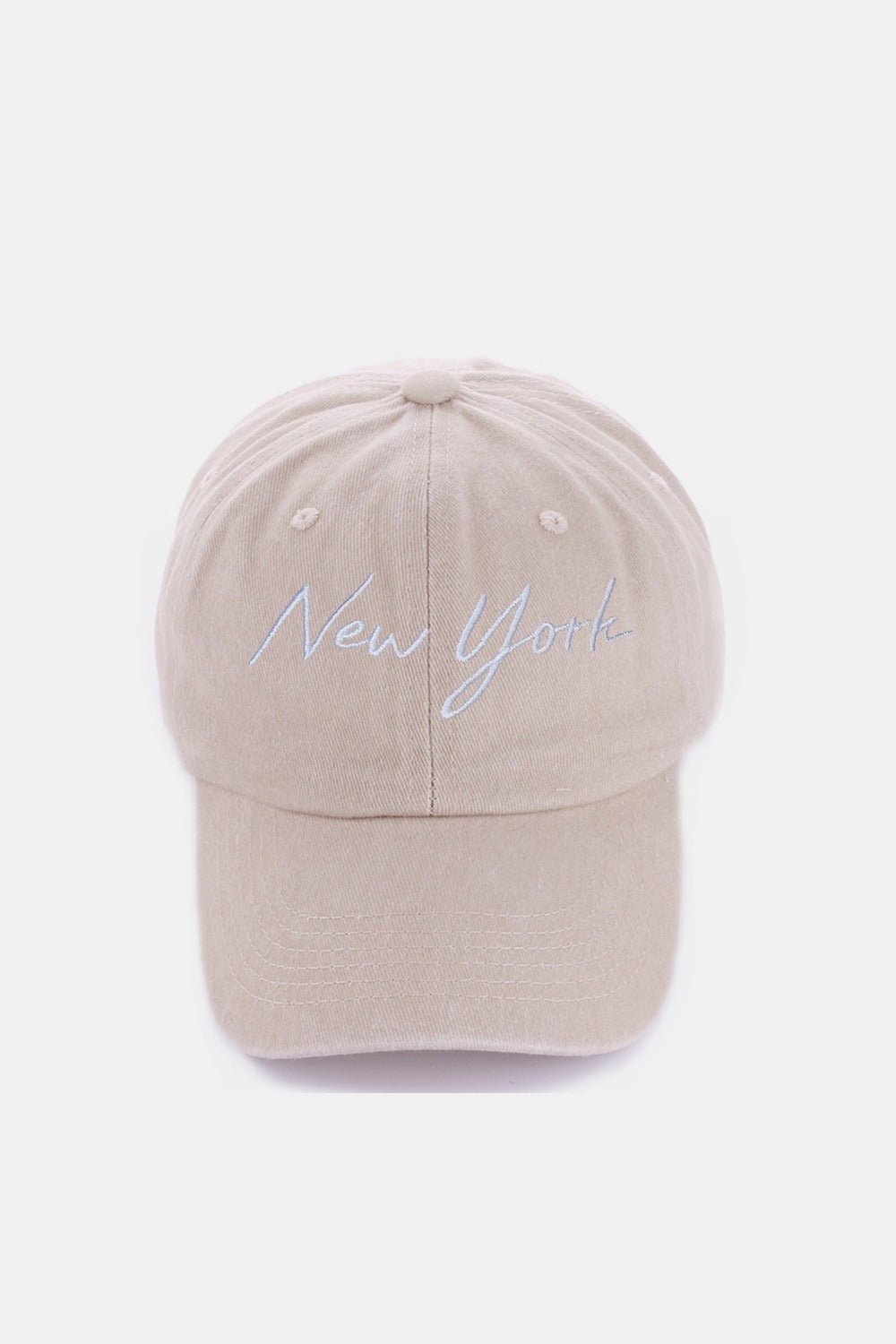 Zenana Washed Embroidered City Baseball Cap - goosavvy.com