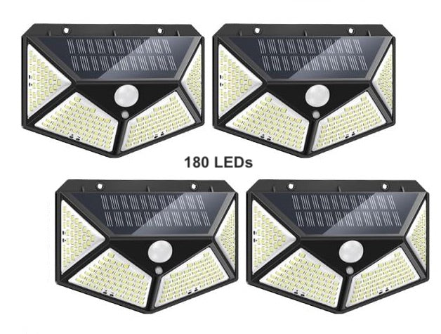 Outdoor Solar Powered LED Lights | Waterproof Dusk to Dawn Lights | Automatic Lights with Motion Sensor