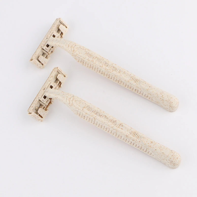 Wheat Straw Disposable Shaving Razors (set of 50 or 100)