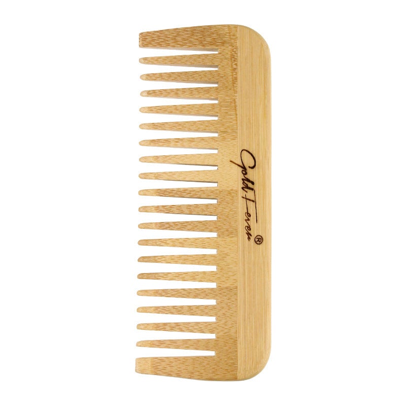 Image for bamboo wooden hair comb with big and a bit wider teeth.