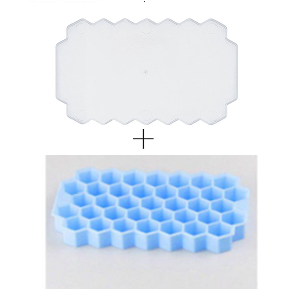 Ice Cube Tray With Lid, 3 Packs 18 Cubes, Silicone Large Ice Cube