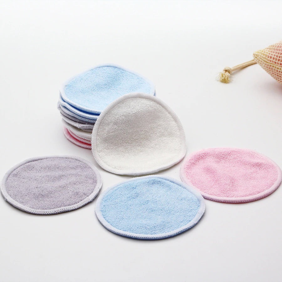 Reusable Bamboo Fiber Makeup Remover Pads (12 pack)