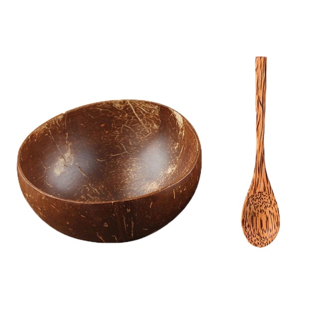 Coconut Bowls Set | Organic Coco Shells | Handmade Zero Waste Bowls and Spoons - goosavvy.com