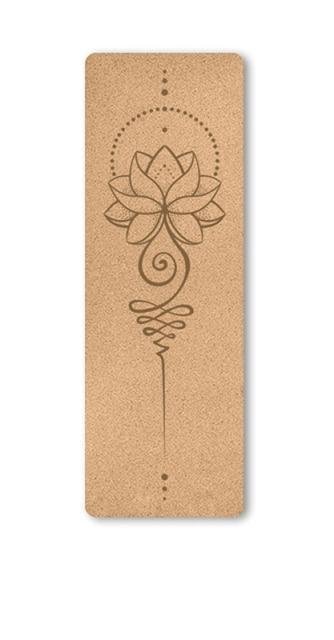 Cork Yoga Mat with Bag | Compostable Yoga Mat | 72" x 24" | 5mm thickness - goosavvy.com
