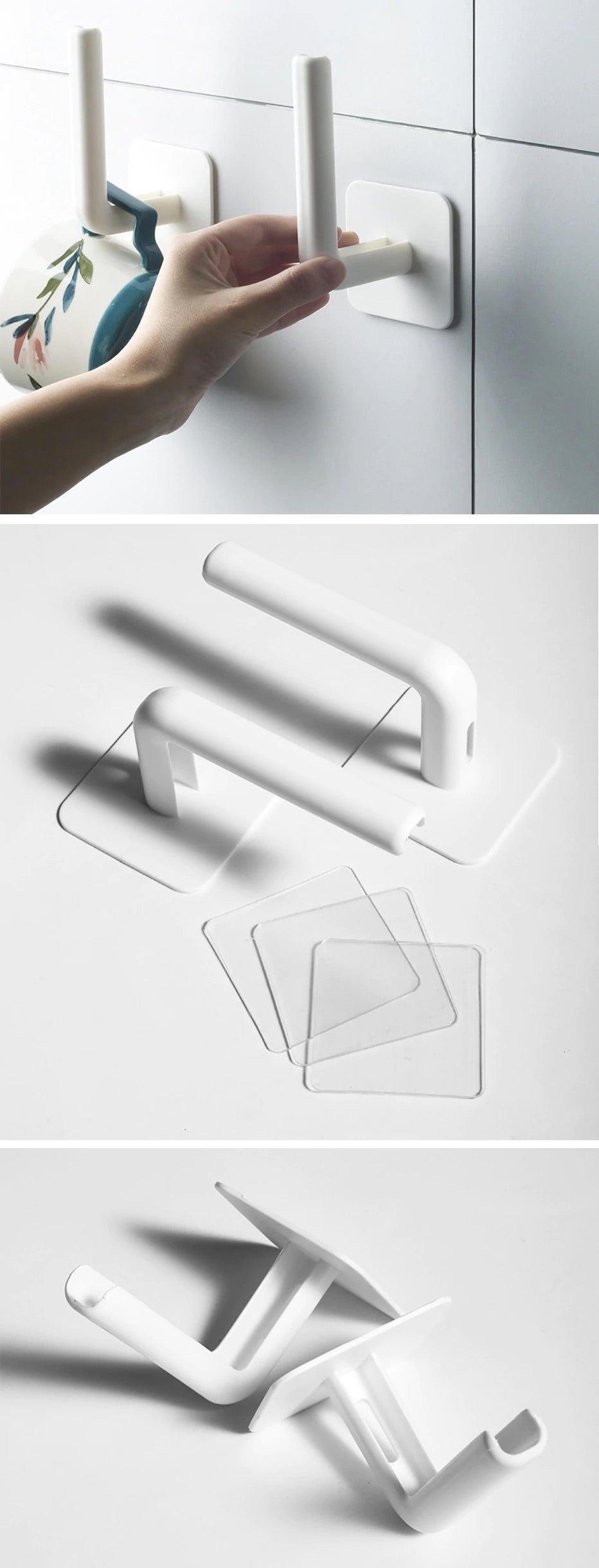 Multifunctional Self Adhesive L-Shaped Wall Hook