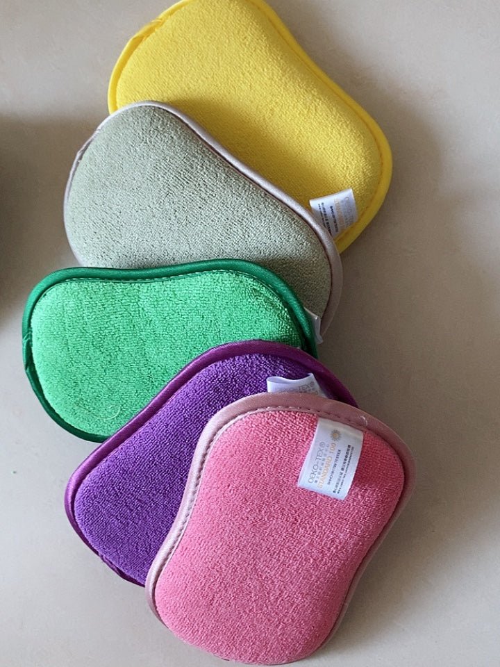 Microfiber Dual Action Scrubbing Sponges (Pack of 5 or 10, Mixed colors) - goosavvy.com