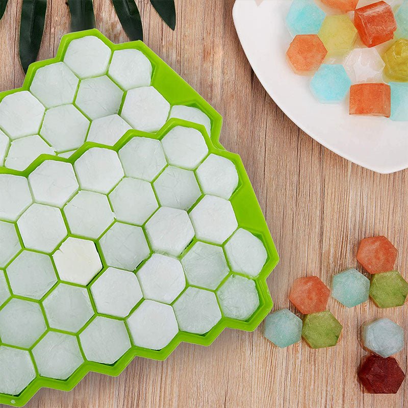 Mini Ice Cube Tray | Silicone Ice Cube Tray with Lid | BPA Free Ice Cube Maker | Makes 37 Mini Cubes - goosavvy.com