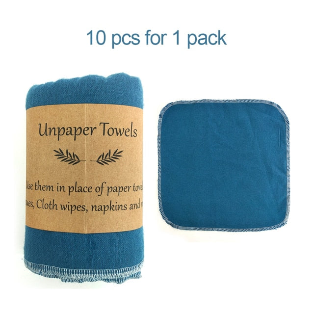 Reusable Paperless Cloth Cleaning Towels (10 pack)