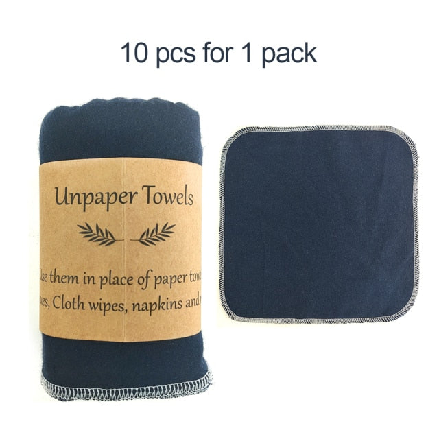 Reusable Paperless Cloth Cleaning Towels (10 pack)