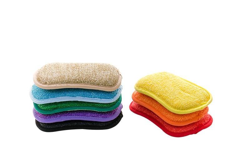 Microfiber Dual Action Scrubbing Sponges (Pack of 5 or 10, Mixed colors)