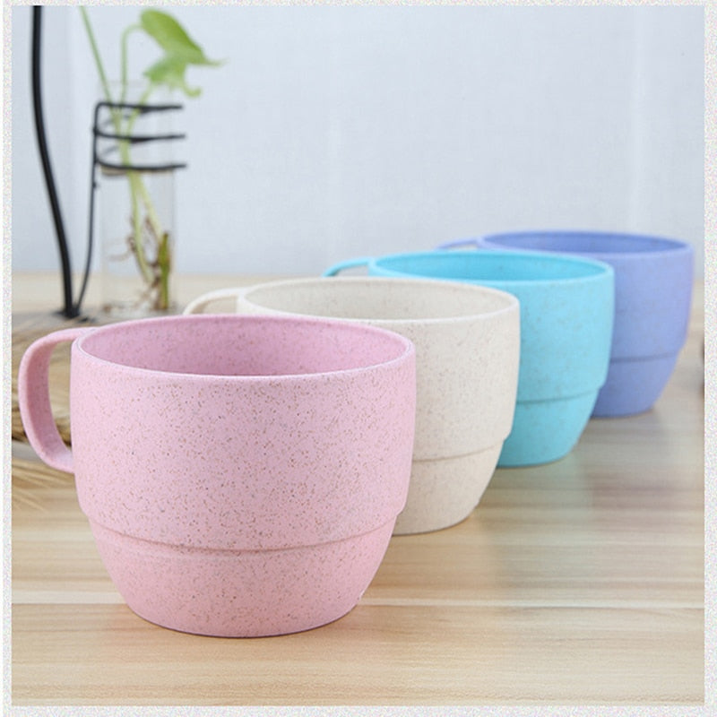 Wheat Straw Drinking Cups with Jug (5 piece set)