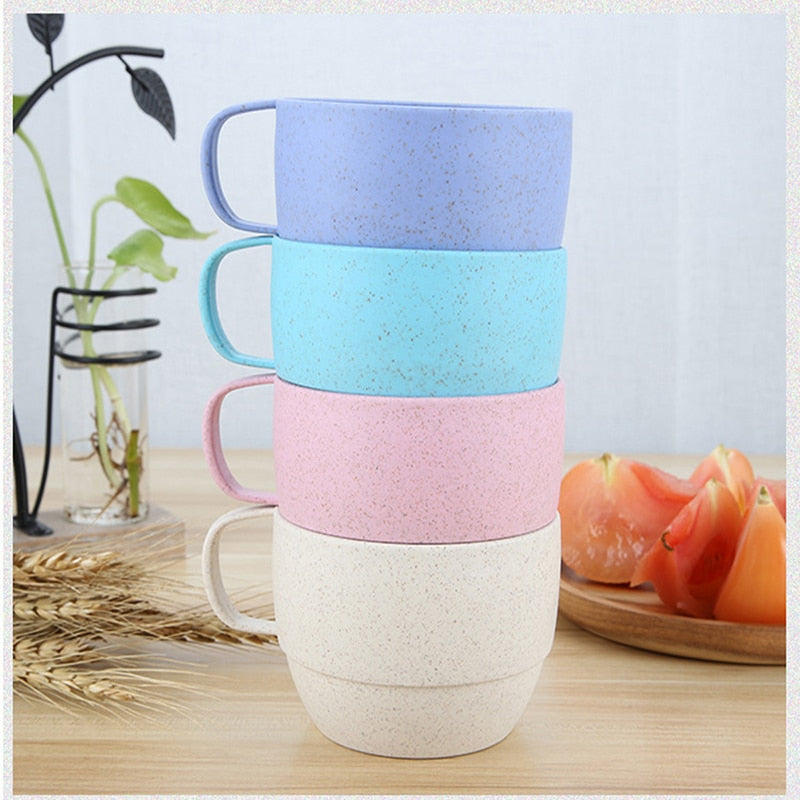 Wheat Straw Drinking Cups with Jug (5 piece set)