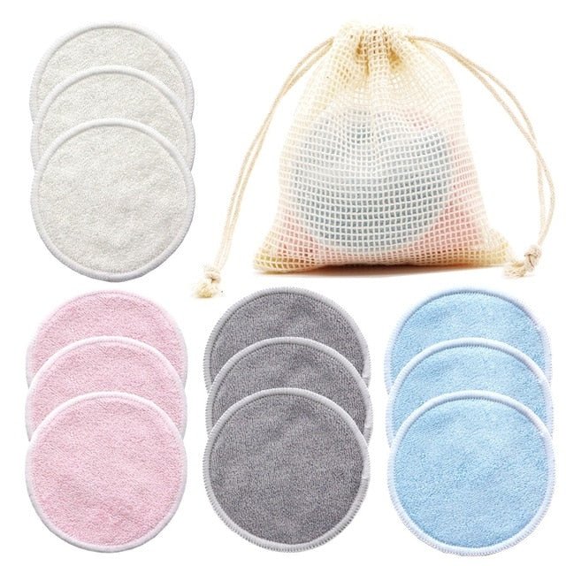 Reusable Bamboo Fiber Makeup Remover Pads (12 pack) - goosavvy.com