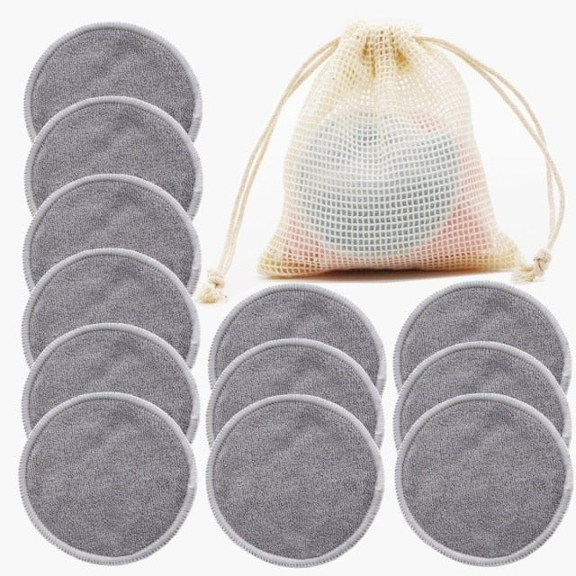 Reusable Bamboo Fiber Makeup Remover Pads (12 pack) - goosavvy.com