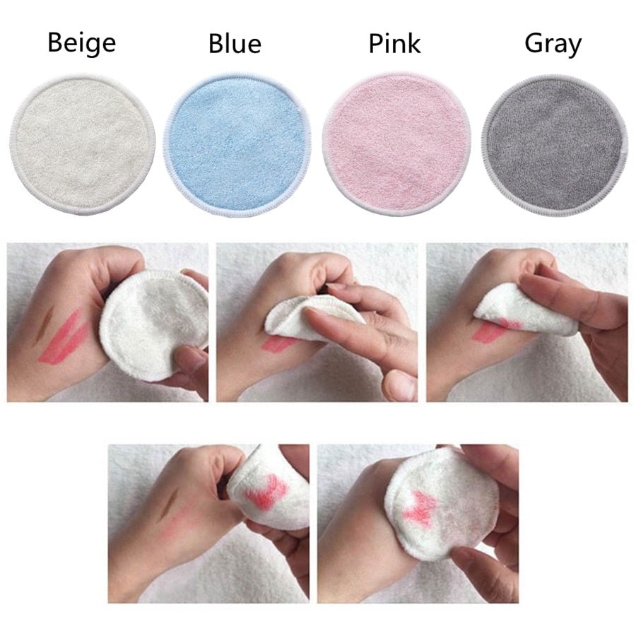 Reusable Bamboo Fiber Makeup Remover Pads (12 pack) - goosavvy.com