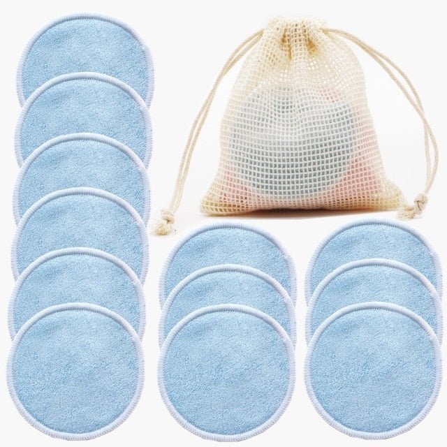 Reusable Bamboo Fiber Makeup Remover Pads (12 pack) - goosavvy.com