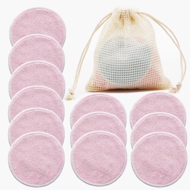 Reusable Bamboo Fiber Makeup Remover Pads (12 pack) - goosavvy.com