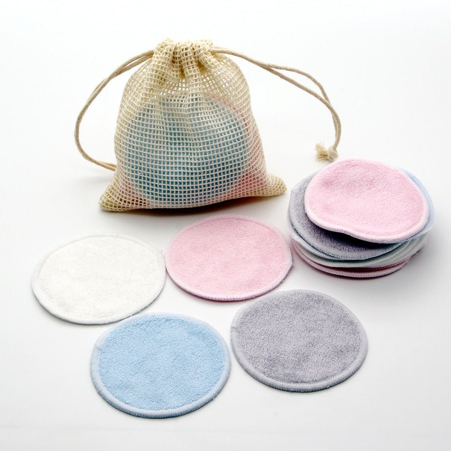 Reusable Bamboo Fiber Makeup Remover Pads (12 pack) - goosavvy.com