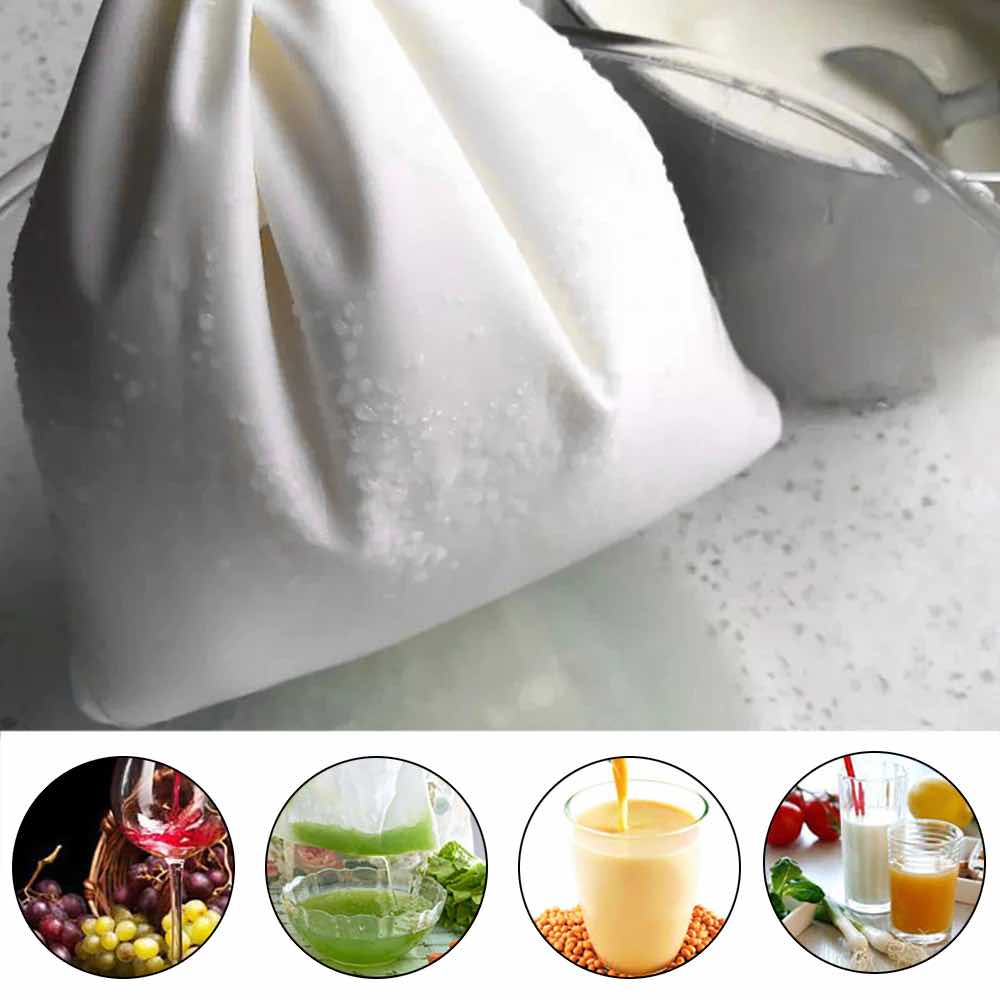 Reusable Food Grade Nylon Food Filter Bag with Draw String - goosavvy.com