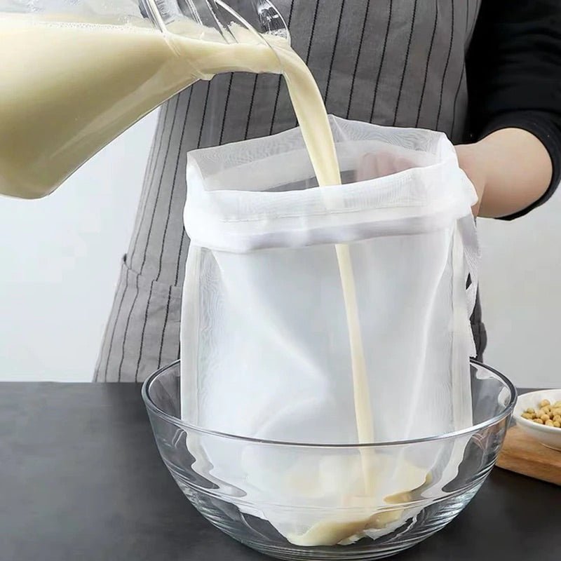 Reusable Food Grade Nylon Food Filter Bag with Draw String - goosavvy.com