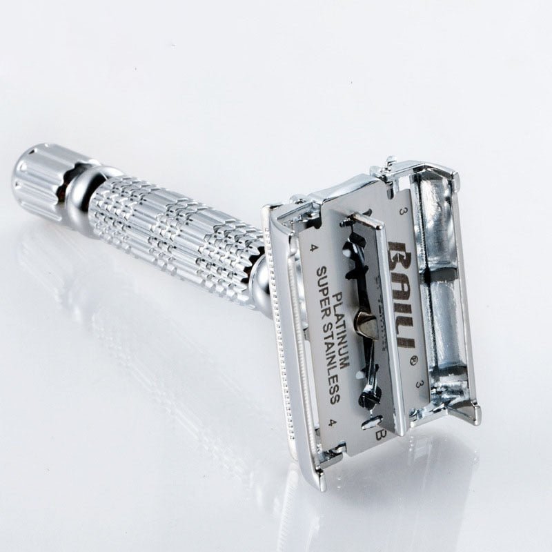Safety Razor for Men | Reusable Shaving Razor with Storage Case and Extra Blades | Double Edge Stainless Steel Safety Razor - goosavvy.com