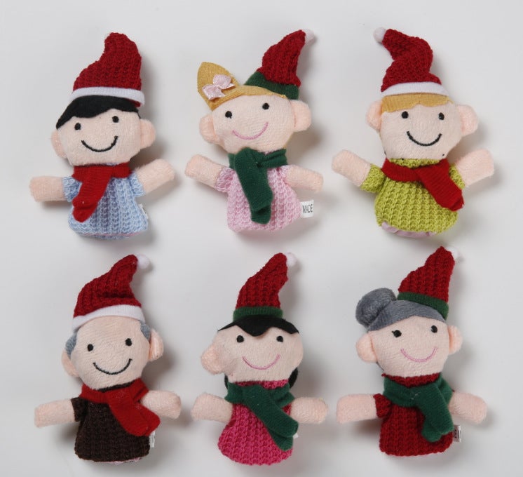 Soft Cotton Finger Puppets (6 pack) - goosavvy.com