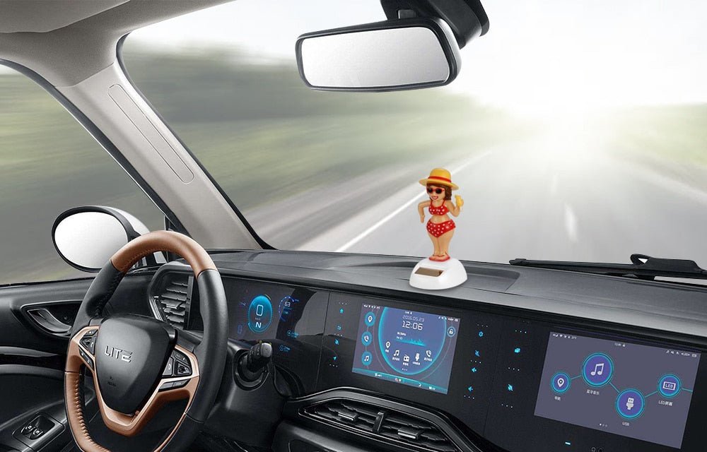 Solar Dancing Cartoon Character for Car Dashboard - goosavvy.com