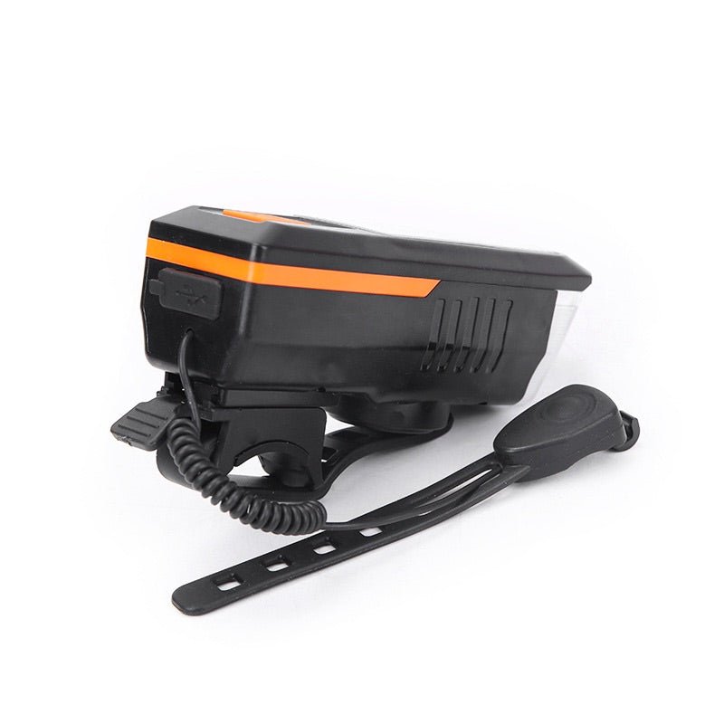 Solar Powered Bike Light with Horn | LED Bike Light For Night Riding | Rechargeable Bicycle Light - goosavvy.com