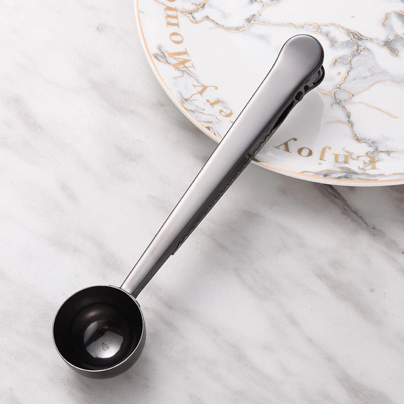 Two-in-one Stainless Steel Spoon | Coffee Spoon And Sealing Clip - goosavvy.com