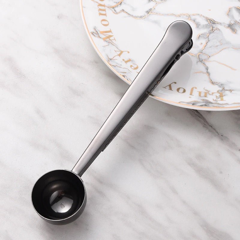 Two - in - one Stainless Steel Spoon | Coffee Spoon And Sealing Clip - goosavvy.com