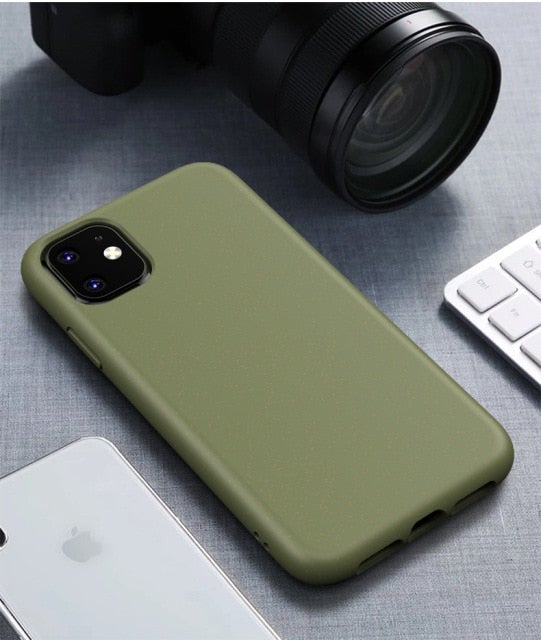 Wheat Straw Case for iPhone | Multiple Colors Solid Matted Finish | Compostable and Biodegradable Phone Cases - goosavvy.com