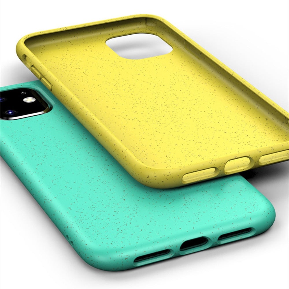 Wheat Straw Case for iPhone | Multiple Colors Solid Matted Finish | Compostable and Biodegradable Phone Cases - goosavvy.com