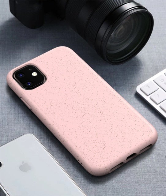 Wheat Straw Case for iPhone | Multiple Colors Solid Matted Finish | Compostable and Biodegradable Phone Cases - goosavvy.com